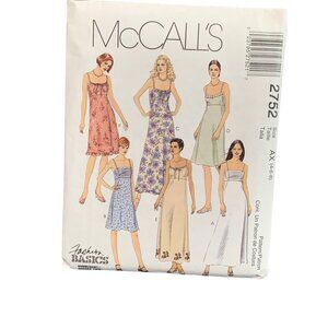 McCalls 2752 Dress Sewing Patterns Women Sizes XS-XL
